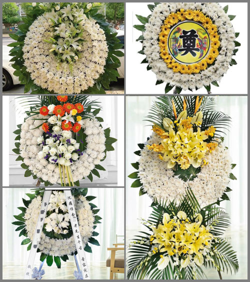 山西长治武乡县墨镫乡青草烟村花圈速递